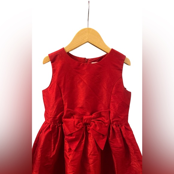 Hope & Henry girl’s Taffeta high low red dress - Picture 3 of 8
